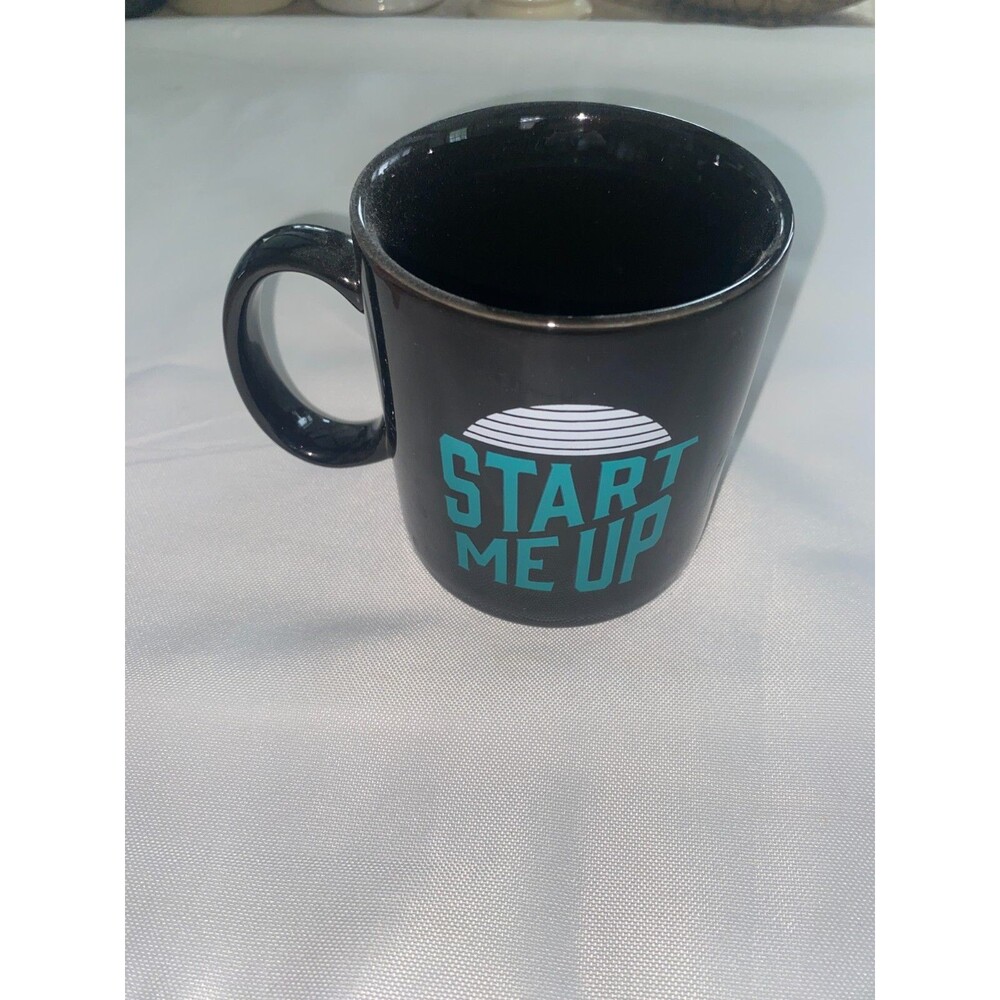Life is Good Home START ME UP Gray Coffee Tea Mug